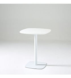 Bàn cafe decor chân sắt mặt gỗ BST010
