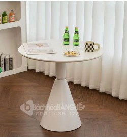 Bàn tròn cafe decor tiếp khách mặt gỗ MDF BM03