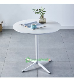 Bàn tròn cafe decor tiếp khách mặt gỗ MDF BM05