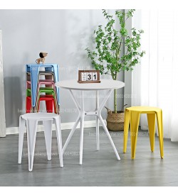 Bộ bàn ghế cafe trà sữa bàn nhựa ghế đôn nhựa 106