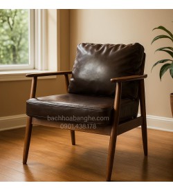 Ghế sofa cafe gỗ nệm simili