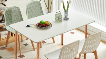 Ghế nhựa màu pastel xinh xắn cho bàn ăn, tiếp khách cửa hàng, văn phòng