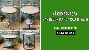 Xả kho Bàn decor mặt đá, bàn sofa mặt đá