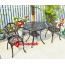 Bộ bàn ghế cafe sân vườn sân thượng hồ bơi nhôm đúc 181