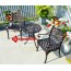 Bộ bàn ghế cafe sân vườn sân thượng hồ bơi nhôm đúc 184