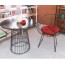 Bộ bàn ghế cafe sắt ghế nón BQ1038