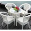Bộ bàn ghế mây nhựa BQ1019