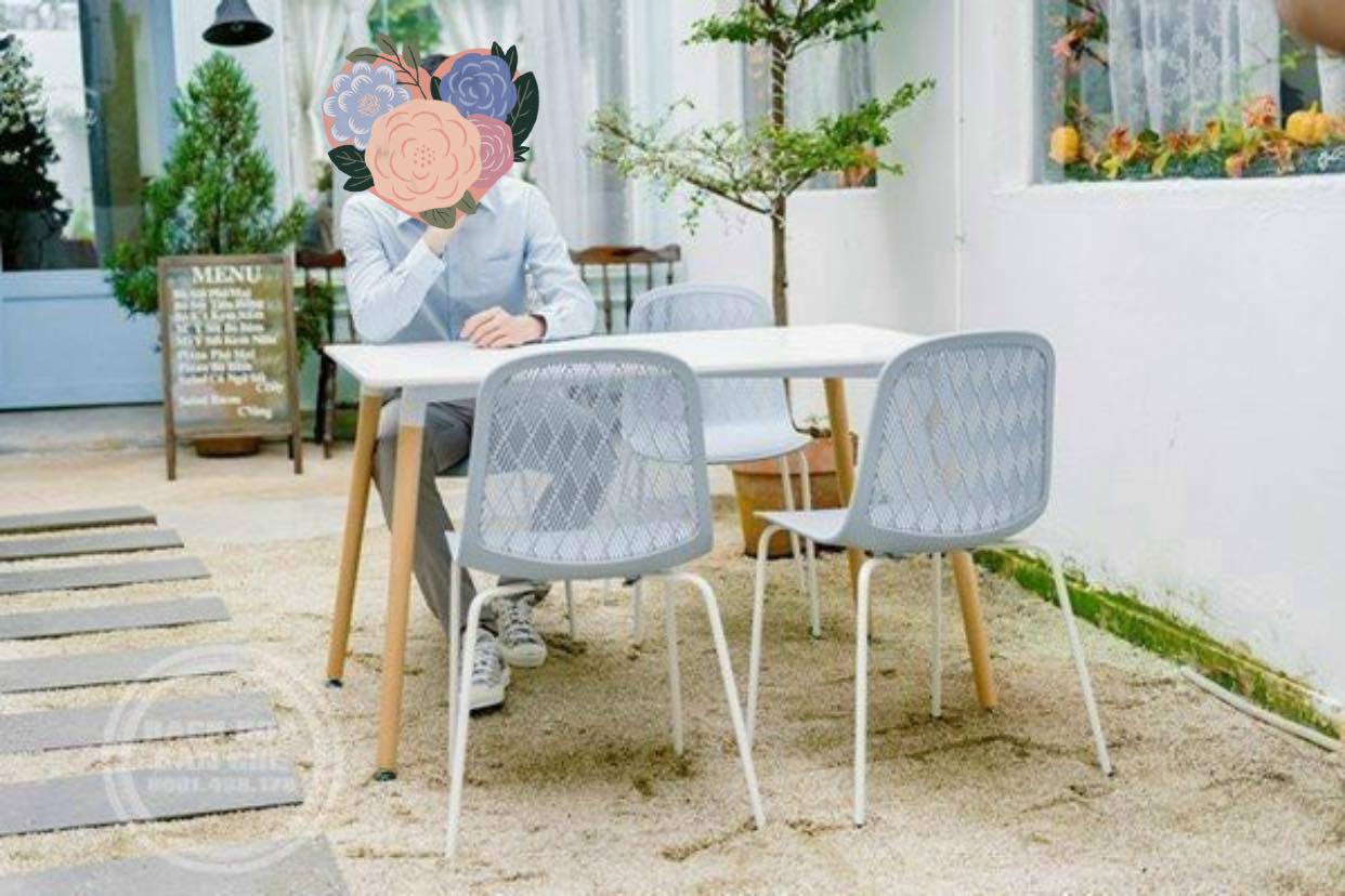 Ghế nhựa màu pastel xinh xắn cho bàn ăn, tiếp khách cửa hàng, văn phòng