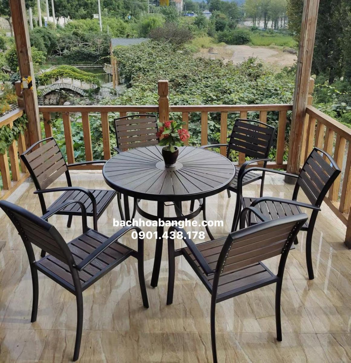 Bàn ghế cafe sân vườn ngoài trời tại HCM