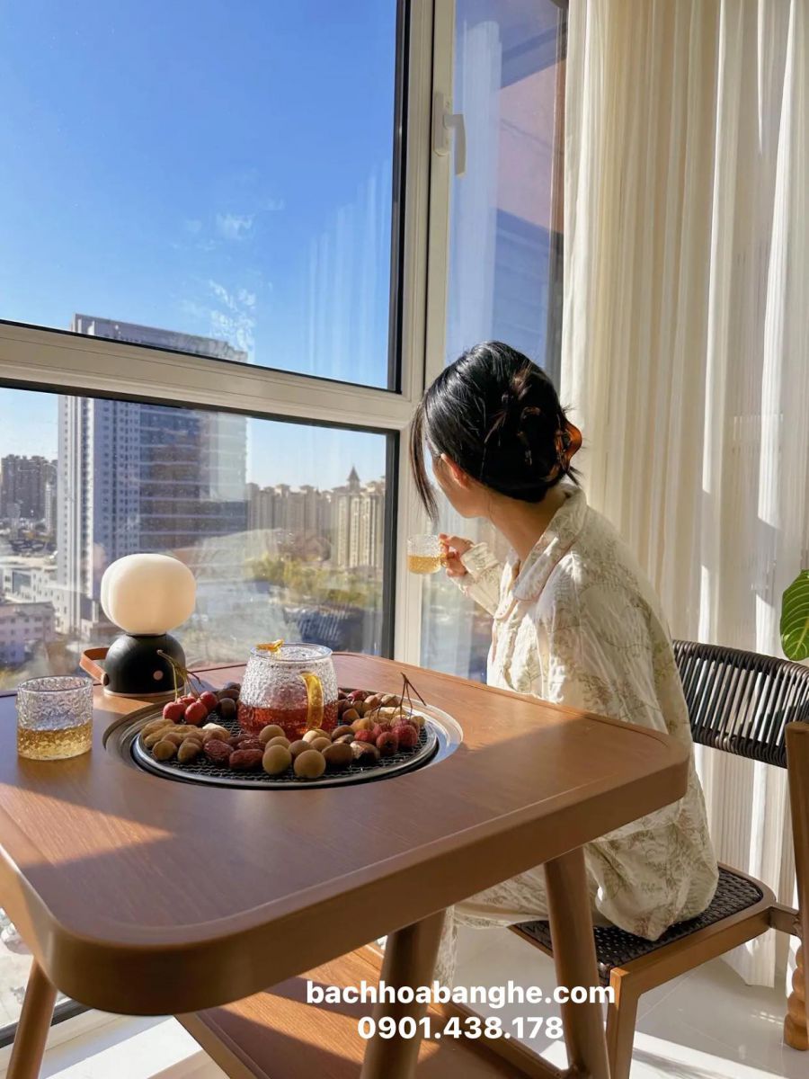 Bàn ghế cafe, bàn ghế ăn sân vườn có bếp tại Thủ Đức, HCM