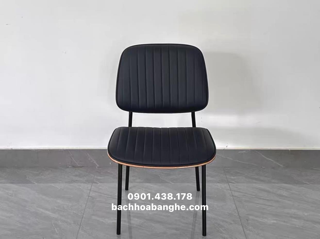 Ghế ăn ghế cafe ghế da lưng ốp gỗ