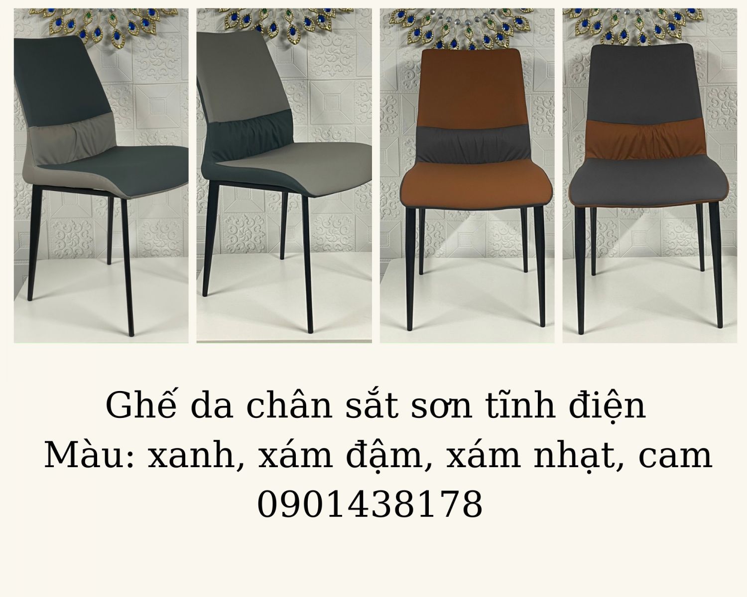 Ảnh thật ghế da Salar GLM137