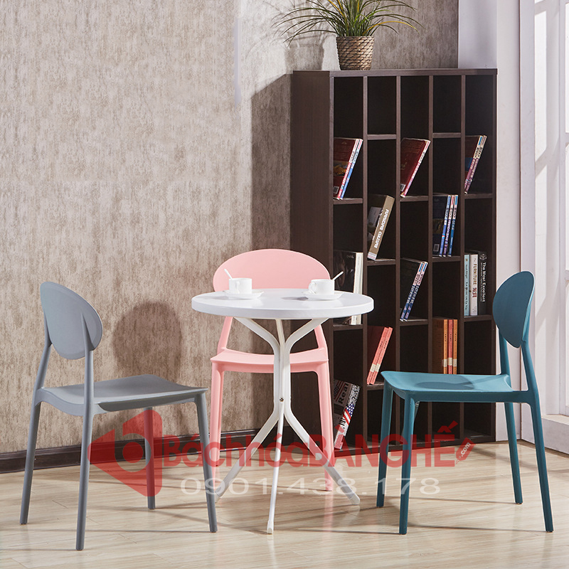 Bàn tròn cafe decor thép sơn tĩnh điện BM21