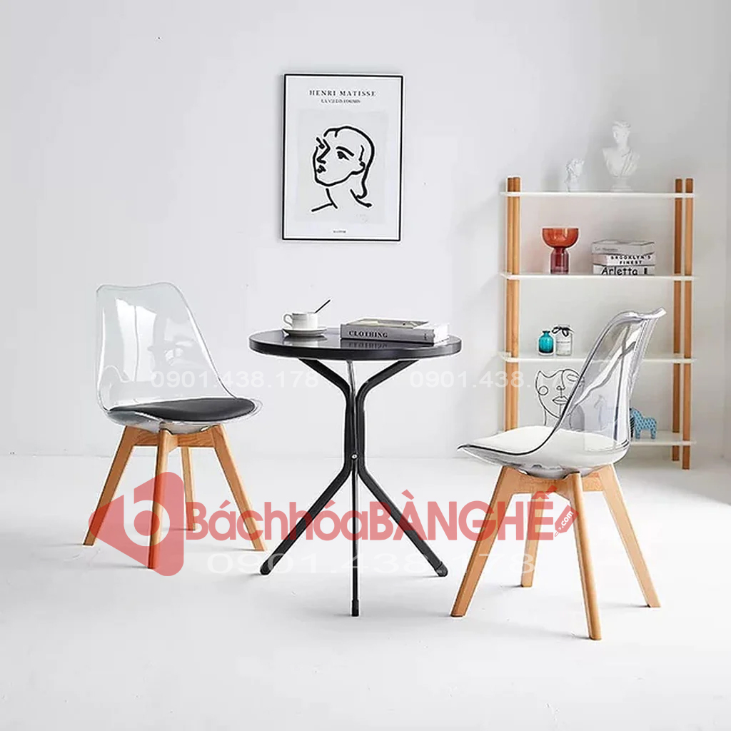 Bàn tròn cafe decor thép sơn tĩnh điện BM21