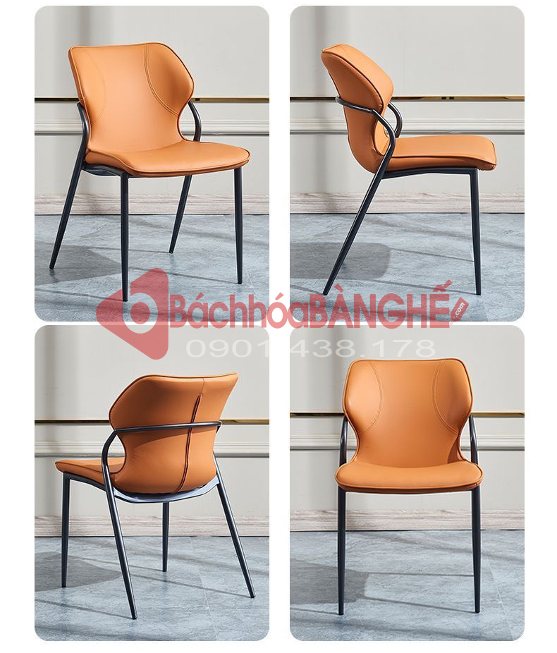 Ghế da phòng ăn cafe tiếp khách GLM61