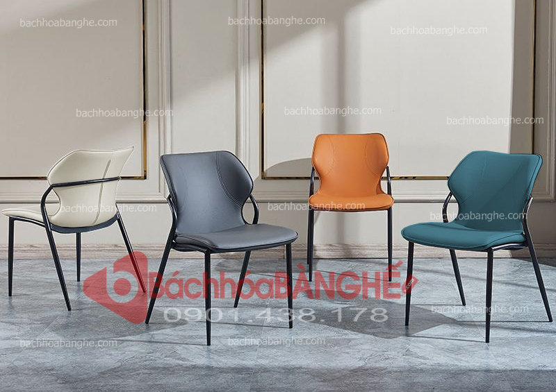 Ghế da phòng ăn cafe tiếp khách GLM61