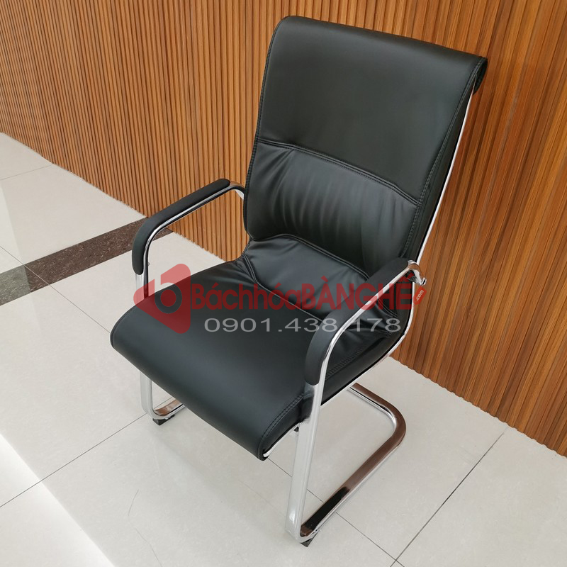 Ghế quỳ phòng họp da màu đen GV48